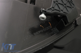 LED DRL Faros para AUDI A4 B8.5 Facelift 12-15 Negro Luces circulación diurna-image-6083842