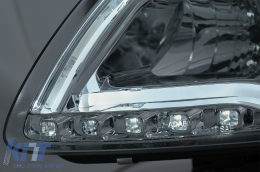 LED DRL Faros para Audi A6 C6 4F 2004-2007 Luz circulación diurna Cromo-image-52628