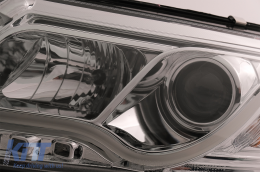 LED DRL Faros para Audi A6 C6 4F 2004-2007 Luz circulación diurna Cromo-image-6089631