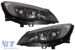 LED DRL Faros para Opel Astra J 10-12 Negro Plug & Play Luz circulación diurna-image-6079495