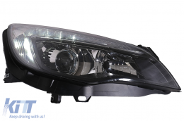 LED DRL Faros para Opel Astra J 10-12 Negro Plug & Play Luz circulación diurna-image-65496