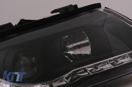 LED DRL fényszóró Audi A4 Cabriolet B6 8H7 8HE (2002-2006) fekete-image-6099107