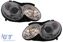 LED DRL fényszóró Mercedes CLK W209 C209 Coupe A209 Cabrio (2003-2010), króm-image-6093972