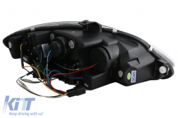LED DRL fényszóró Seat Leon Altea Toledo 06.2005-2009 Fekete-image-6093336