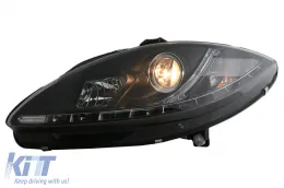 LED DRL fényszóró Seat Leon Altea Toledo 06.2005-2009 Fekete-image-6093340