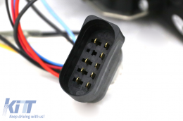 LED DRL fényszóró Seat Leon Altea Toledo 06.2005-2009 Fekete-image-6093351