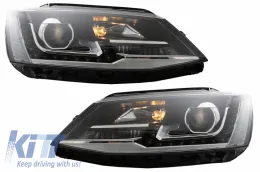 LED DRL fényszóró VW Jetta Mk6 VI (2011-2017) Bi-Xenon GTI OE Design-image-6040573