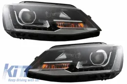 LED DRL fényszóró VW Jetta Mk6 VI (2011-2017) Bi-Xenon GTI OE Design-image-6040575