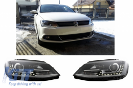 LED DRL fényszóró VW Jetta Mk6 VI (2011-2017) Bi-Xenon GTI OE Design-image-6041250