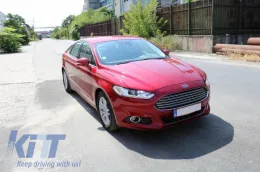 LED DRL fényszóró Xenon Look Ford Mondeo MK5 (2013-2016) dinamikus irányjelzős króm-image-6032487