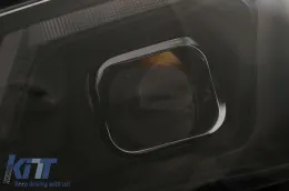 LED DRL fényszórók Audi A4 B8.5 Facelift (2012-2015) dinamikus szekvenciális irányjelzővel, fekete-image-6109329