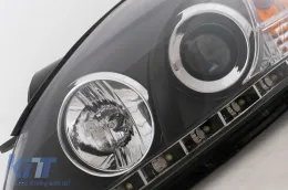 LED DRL fényszórók KIA Ceed (09.2006-08.2009) típushoz, nappali menetfénnyel, fekete-image-6111216
