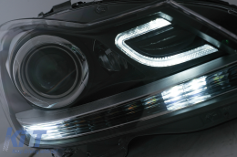 LED DRL fényszórók Mercedes C-osztály W204 S204 (2011-2014) dinamikus irányjelző-image-6100214
