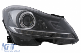 LED DRL fényszórók Mercedes C-osztály W204 S204 (2011-2014) dinamikus irányjelző-image-6100229