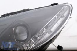 LED DRL fényszórók Peugeot 206 (1998-2002) Fekete-image-6106057