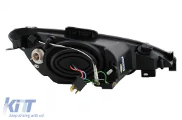 LED DRL fényszórók Peugeot 206 (1998-2002) Fekete-image-6106064