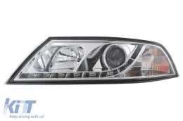 LED DRL fényszórók Skoda Octavia II (03.2004-2008) típushoz króm-image-2793