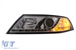 LED DRL fényszórók Skoda Octavia II (03.2004-2008) típushoz króm-image-2798