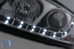 LED DRL fényszórók Skoda Octavia II (03.2004-2008) típushoz króm-image-6106602
