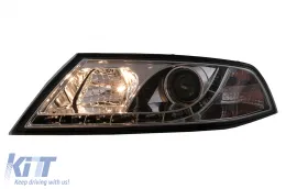 LED DRL fényszórók Skoda Octavia II (03.2004-2008) típushoz króm-image-6106603