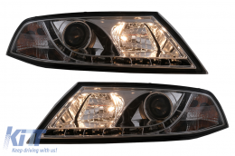 LED DRL fényszórók Skoda Octavia II (03.2004-2008) típushoz króm-image-6106604
