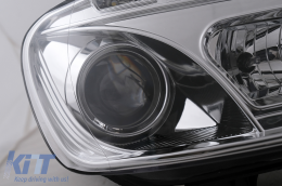 LED DRL fényszórók VW Touran 1T / Caddy (02.2003-10.2006) típushoz, króm-image-6105386