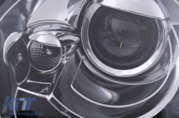 LED DRL fényszórók VW új Beetle ferdehátú Cabrio (10.1998-05.2005) króm átlátszó -image-6097741