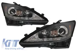 image-22-LED DRL Headlights Dynamic Turn Light Signal suitable for LEXUS IS XE20 (2006-2013) Black Edition