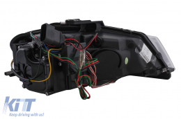 LED DRL Headlights suitable for Audi A3 8P Facelift Hatchback Sportback (2008-2012) Black-image-6100102