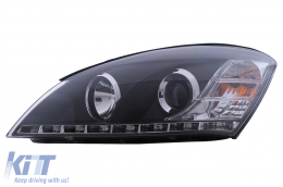 LED DRL Headlights suitable for KIA Ceed (09.2006-08.2009) Daylight Black-image-6111215