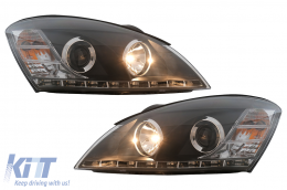 LED DRL Headlights suitable for KIA Ceed (09.2006-08.2009) Daylight Black-image-6111218