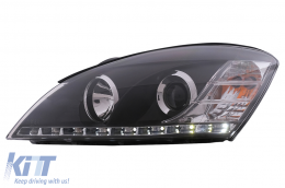 LED DRL Headlights suitable for KIA Ceed (09.2006-08.2009) Daylight Black-image-6111222