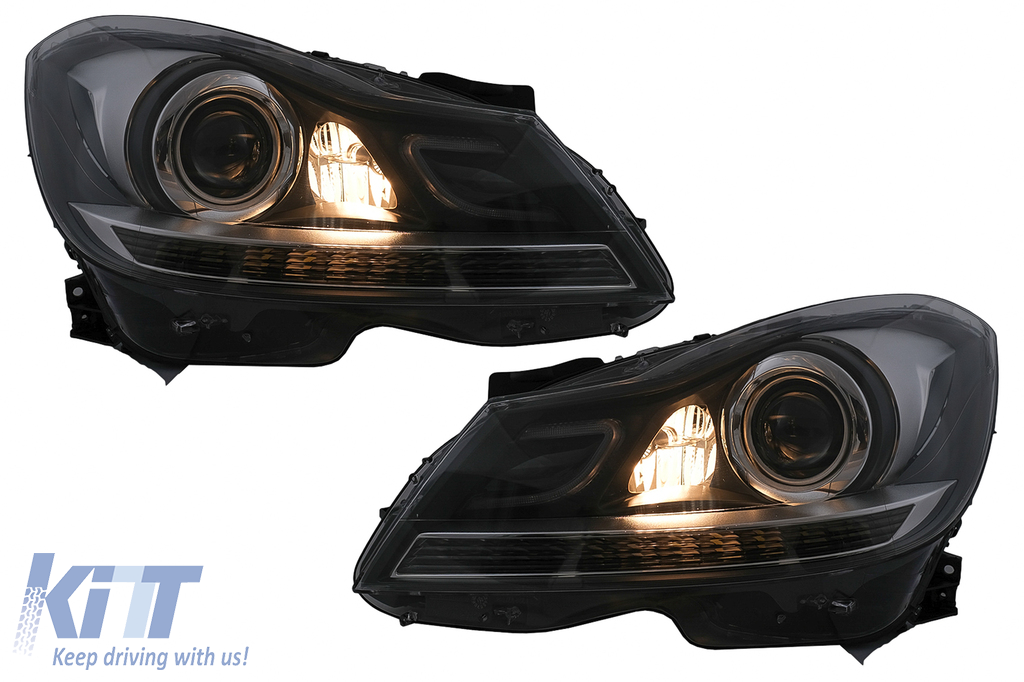LED DRL Headlights suitable for Mercedes CClass W204 S204 (20112014