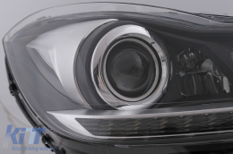 LED DRL Headlights suitable for Mercedes C-Class W204 S204 (2011-2014) with Dynamic Sequential Turning Light-image-6100231
