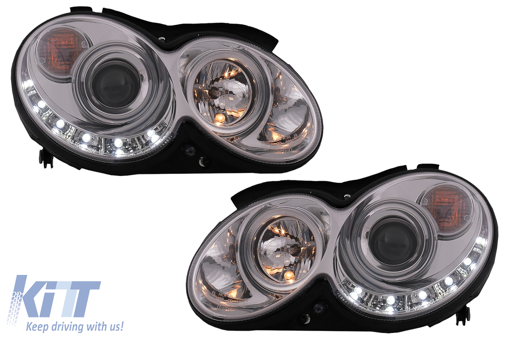 LED DRL Headlights suitable for Mercedes CLK W209 C209 Coupe A209