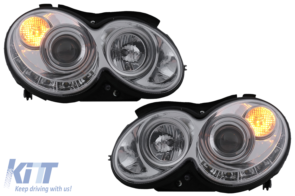 LED DRL Headlights suitable for Mercedes CLK W209 C209 Coupe A209