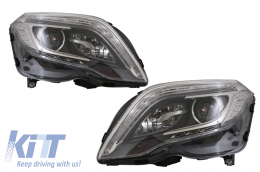 LED DRL Headlights suitable for Mercedes GLK X204 (2013-2015) Facelift Design - HLMBX204