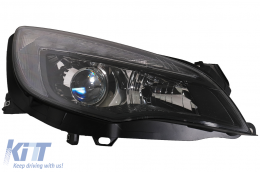 LED DRL Headlights suitable for Opel Astra J (2010-2012) Black-image-6079496