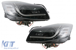 image-27-LED DRL Headlights suitable for Opel Insignia (2008-2012) Daytime Running Lights Black