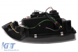 LED DRL Headlights suitable for VW Transporter T4 (1990-2003) Black-image-6089228