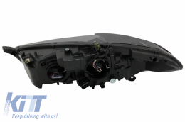 LED DRL Фарове Ксенон Look подходящи за Ford Mondeo MK5 (2013-2016) Преливащи Динамичен последователни Въртящи се светлини Хром-image-6029837