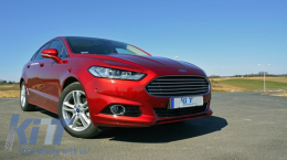LED DRL Фарове Ксенон Look подходящи за Ford Mondeo MK5 (2013-2016) Преливащи Динамичен последователни Въртящи се светлини Хром-image-6029843