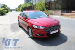 LED DRL Фарове Ксенон Look подходящи за Ford Mondeo MK5 (2013-2016) Преливащи Динамичен последователни Въртящи се светлини Хром-image-6032487