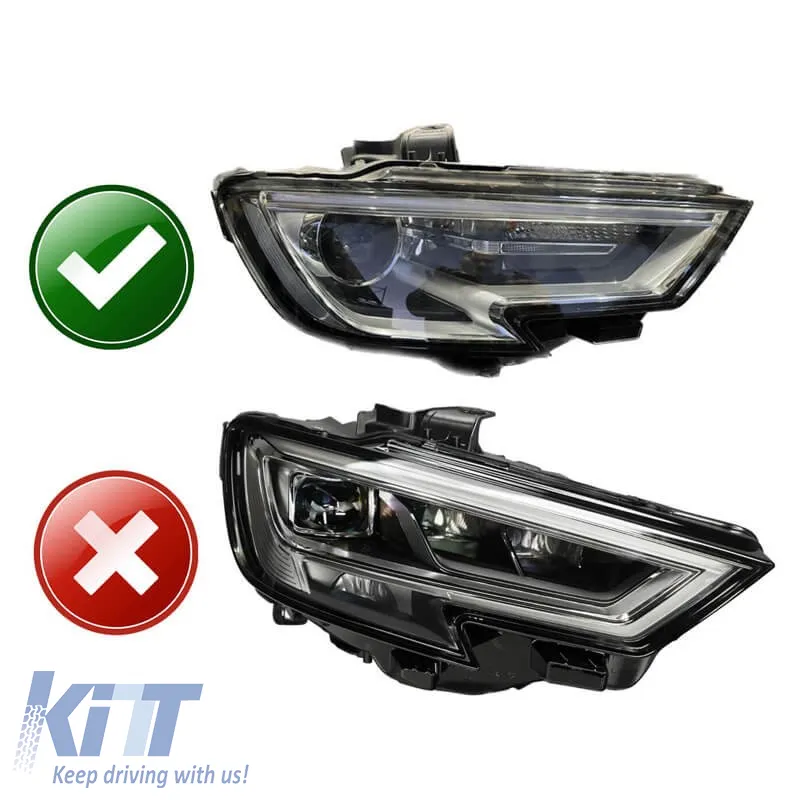 Led DRL Module & DRL Tube suitable for Audi A3 8V Facelift 2016-2019 Xenon Version Left Light