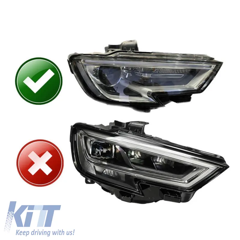 Led DRL Module & DRL Tube suitable for Audi A3 8V Facelift 2016-2019 Xenon Version Right Light