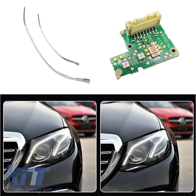 Led DRL Module & DRL Tube suitable for Mercedes-Benz E-Class W213 Pre-Facelift 2016-2020 High Spec - Multibeam Left Light