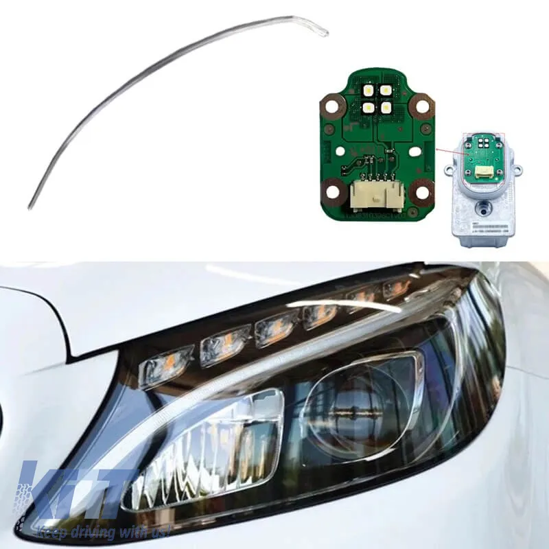 Led DRL Module & DRL Tube suitable for Mercedes-Benz C-Class W205 2015-2018 Low Version Left Light
