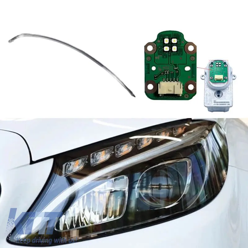 Led DRL Module & DRL Tube suitable for Mercedes-Benz C-Class W205 2015-2018 Low Version Right Light