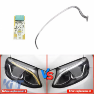 Led DRL Module & DRL Tube suitable for Mercedes-Benz GLC W253 2016-2019 High Spec Left Light