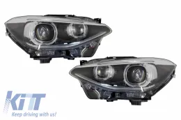 image-47-LED DRL Prednja svijetla Angel Eye prikladna za BMW serije 1 F20 F21 (2011-2014) crna